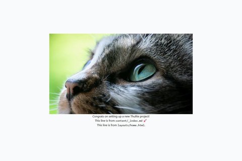 Tailwind CSS Thulite starter homepage preview